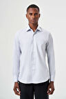 Bisse Regular Fit Gri Klasik Erkek Gömlek GM23K232046_D55