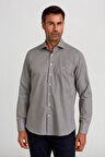 Bisse Regular Fit Kahve Klasik Erkek Gömlek GM23K232025_D11