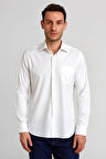 Bisse Regular Fit Beyaz Klasik Erkek Gömlek GM23K232071_D01