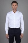 Bisse İtalyan Regular Fit Double Manşet Pamuk Beyaz Erkek Gömlek GMKLS092230019_D01
