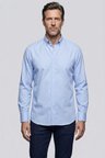 Bisse Mavi Regular Fit Pamuk Paşa Yaka Gömlek GMOK3PS22400001_D35