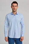 Bisse Regular Fit Mavi Klasik Erkek Gömlek GMKLS1KD224004_D35