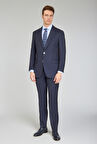 Bisse Erkek 6 Drop Mono Yaka Çift Yırtmaçlı Takım Elbise Lacivert PTK24YNOS001_D39