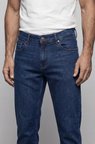Bisse Lacivert Doğal Pamuk Denim 5 Cepli Erkek Pantolon PNJ25Y25101_D39