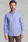 Bisse Regular Fit Erkek Uzun Kol Keten Lacivert Gömlek GMKTN250002_36