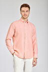 Bisse Regular Fit Uzun Kollu Turuncu Erkek Gömlek GMKTN250002_D64