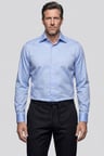 Bisse Mavi Regular Fit Cepsiz Klasik Uzun Yaka Gömlek GMKLS252179_D35