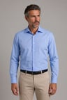 Bisse Mavi Regular Fit Cepsiz Klasik Uzun Yaka Gömlek GMKLS252176_D35