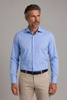 Bisse Mavi Regular Fit Cepsiz Klasik Uzun Yaka Gömlek GMKLS252176_D35