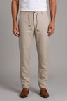 Bisse Bej Keten Jogger İpli̇ Spor Pantolon PNS26Y26110_07