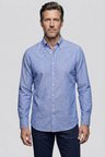 Bisse Koyu Lacivert Regular Fit Cepsiz   Uzun Yaka Gömlek BSGMKTN26333_36