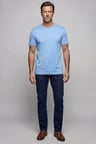 Bisse Mavi Studio Bi̇si̇klet Yaka Şeri̇tli̇ T-shirt BSTS26Y26300_C35
