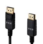 Inca IDPD-02TXA Display Port to Display Port 4K Altın Uçlu V2.0 2 Metre Kablo
