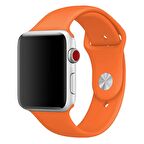 E2M CLASSIC SİLİKON Apple Watch Uyumlu KORDON 42/44 MM TURUNCU 