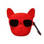 E2M AIRPODS 1-2 KILIF BULLDOG KIRMIZI