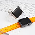 E2M Apple Watch Uyumlu 38-40mm KRD-23 Transparent Sarı Ko 