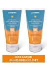 Leke Karşıtı Spf 50+ Yüksek Korumalı Nemlendirici Güneş Kremi 2 Adet 50 ml