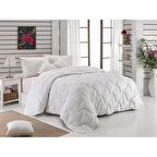 Komfort Home Çift Kişilik Çizgili Pamuk Saten Yorgan 195x215 CM