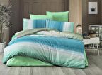 Komfort Home Tek Kişilik Polycotton Nevresim Takımı (Rainbow Yeşil)