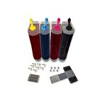 4 Renk Yazıcılar için UYUMLU  ŞEFFAF BİTMEYEN KARTUŞ TANKI (DOLU)