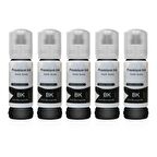 EPSON  EcoTank L365 için5 Adet Siyah Photoink Mürekkep