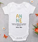 BK Kids İsimli Anne Tasarımlı Bebek Body Zıbın - Model 2