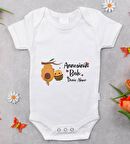 BK Kids İsimli Annesinin Balı Tasarımlı Bebek Body Zıbın - Model 1
