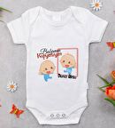 BK Kids İsimli Babamın Kopyasıyım Tasarımlı Bebek Body Zıbın - Model 1