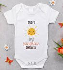 BK Kids İsimli Daddy's Little Sunshine Tasarımlı Bebek Body Zıbın - Model 1