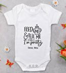 BK Kids İsimli Im Pretty Tasarımlı Bebek Body Zıbın - Model 1