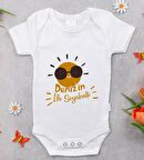 BK Kids İsimli İlk Seyahat Tasarımlı Bebek Body Zıbın - Model 1