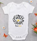 BK Kids İsimli Little Star Tasarımlı Bebek Body Zıbın - Model 1