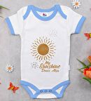 BK Kids Kişiye Özel Mavi Bebek Body Zıbın - Model 20