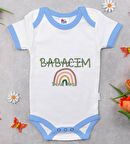 BK Kids Kişiye Özel Mavi Bebek Body Zıbın - Model 30