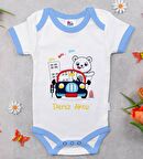 BK Kids Kişiye Özel Mavi Bebek Body Zıbın - Model 139