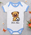 BK Kids Kişiye Özel Mavi Bebek Body Zıbın - Model 199