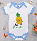 BK Kids Kişiye Özel Mavi Bebek Body Zıbın - Model 200