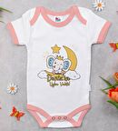 BK Kids Kişiye Özel Pembe Bebek Body Zıbın - Model 131