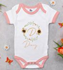 BK Kids Kişiye Özel Pembe Bebek Body Zıbın - Model 134