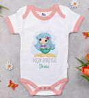 BK Kids Kişiye Özel Pembe Bebek Body Zıbın - Model 144