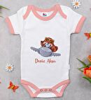 BK Kids Kişiye Özel Pembe Bebek Body Zıbın - Model 185