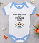 BK Kids Patron Benim Tasarımlı Mavi Bebek Body Zıbın-1