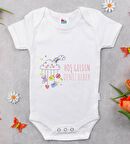 BK Kids Hoş Geldin Bebek Tasarımlı Beyaz Bebek Body Zıbın-1