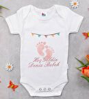BK Kids Hoş Geldin Bebek Tasarımlı Beyaz Bebek Body Zıbın-4