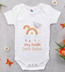 BK Kids Hoş Geldin Bebek Tasarımlı Beyaz Bebek Body Zıbın-10