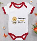 BK Kids Kişiye Özel Annesinin Minik Kuşu Tasarımlı Kırmızı Bebek Body Zıbın-1