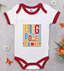 BK Kids Kişiye Özel Big Boss Tasarımlı Kırmızı Bebek Body Zıbın-1
