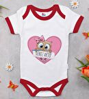 BK Kids Kişiye Özel İsimli Kırmızı Bebek Body Zıbın-43