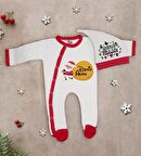 BK Gift Kişiye Özel Yılbaşı Temalı Tulum Zıbın ve Kukuletalı Şapka Seti-4