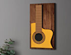 BK Gift Kabartma Gitar Tasarımlı Ahşap Tabela, Home Bar Tabela, Rustik Ev Dekorasyonu, Duvar Dekoru-3
